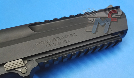 Cyber Gun(WE) Full Metal Desert Eagle L6 .50AE Gas Blow Back Pistol (Black) - Click Image to Close